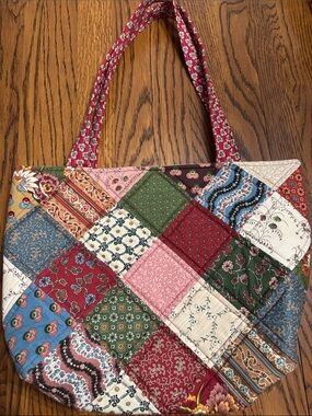 Patchwork Quilted Tote Bag - Multicolor